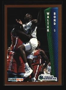 Fleer #322 Walter Bond RC 1992-93 (nuevo) (BSK) - Imagen 1 de 2