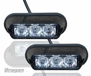 2x Amber Strobe Flashing LED Lights Recovery Breakdown Lorry Lamps Pair Truck - Afbeelding 1 van 9