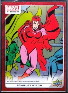 2023 Upper Deck Marvel Platinum Red Rainbow #106 Scarlet Witch SP - Picture 1 of 3