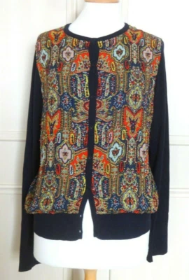 Cárdigan con cuentas de seda/algodón DKNY - L - NUEVO Foto 1 de 4