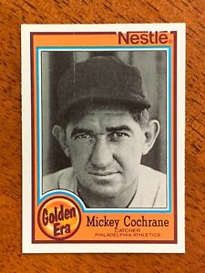 1987 Nestle Dream Team #8 - Mickey Cochrane, Phila Phillies - HOF - Free Ship