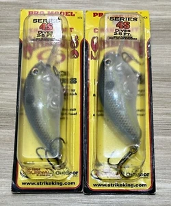 Strike King (Lot Of 2) Pro-Model Series S4 Crankbaits, Bass, Free Shipping! NWT! - Picture 1 of 12