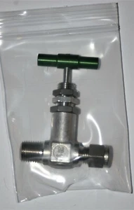 1/4 MNPT x 1/4 Rohr 316ss Dosiernadelventil Nupro Swagelok SS-4JB1 - Bild 1 von 3