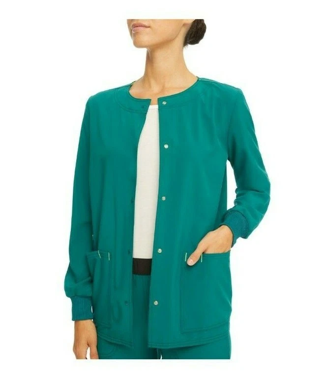 Scrubstar Ethical Fabric Solid Color Women's Medical Nurse Scrub Warmup Jacket - Image 1 of 1