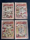 The Wizard x 4  vintage action Comics bundle May June July 1948