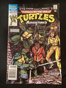 TMNT Teenage Mutant Ninja Turtles Adventures #1 Mini-series Archie Newsstand HG