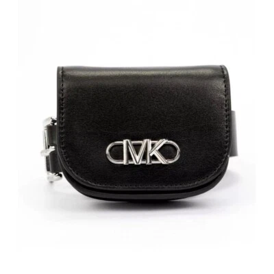 MICHAEL MICHAEL KORS Mujer’s 32 mm Cinturón con Bolsa Negro Nuevo con Etiquetas Foto 1 de 2