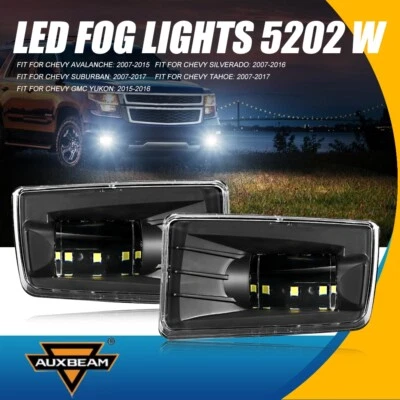 2x Luces antiniebla LED Auxbeam 36W 1200LM lámpara de conducción para Chevy GMC Yukon 2015-2016 Foto 1 de 4