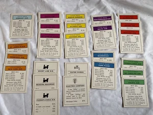 Vintage 1961 Monopoly Game Pieces Parts Replacement Property Cards Deed Pick ONE - Picture 1 of 1