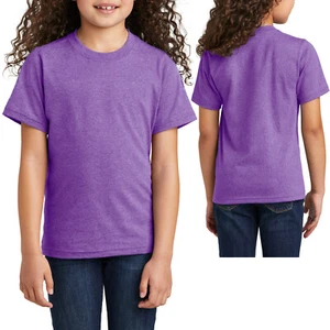 Youth Soft Tri Blend T-Shirt Boys Girls Blended Tee Sizes XS, S, M, L, XL NEW! - Picture 1 of 11