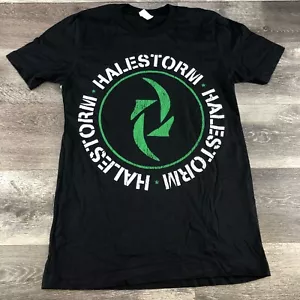 Camiseta Halestorm Band negra con logotipo desgastado gráfico 2019 camiseta de concierto de rock pequeña - Imagen 1 de 8