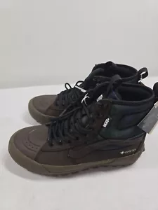 Vans Sk8-Hi Gore-Tex MTE-3 Men's Size 7 Tech Brown Green Plaid Shoes Boots New - Picture 1 of 8