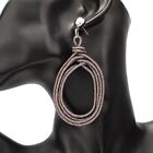 Rope Weave Trendy Drop Earrings - Circular Charms Hang Earring Jewelries 1pair