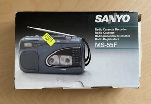 Sanyo MS - 55F Boxed - Super Clean / Tested & Working - Radio/Tape/Recorder - Picture 1 of 8