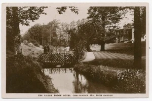 Lilley Brook Hotel from Garden Cheltenham Gloucestershire Old Photo Postcard - Picture 1 of 2