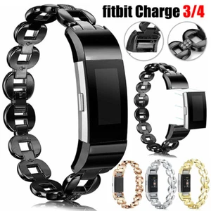 Women Replacement Watch Band Metal Wrist Strap Bracelet For Fitbit Charge 2 3 4 - Picture 1 of 15