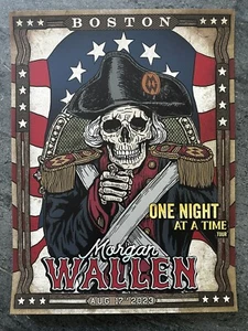 2023 Morgan Wallen 18x24 Original Konzert Poster Boston Fenway Park August 17 - Bild 1 von 5