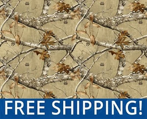 Desert Camo Realtree Fleece Fabric - 60" Wide - Licensed by Sykel - Picture 1 of 1