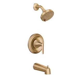 MOEN Findlay Einhand 6 Strahlarten Wannen- & Duscharmatur in Bronze Gold mit Ventil - Bild 1 von 1
