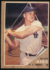 1962 TOPPS Roger Maris Card #1 New York Yankees 177156 - Picture 1 of 2