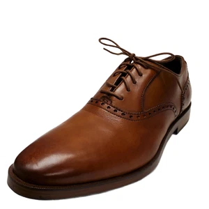 Vestido Oxford Cole Haan Para Hombres Hamilton Grand Liso Cuero Tostado Británico 8.5M MSR... - Imagen 1 de 6