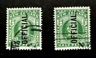 New Zealand-1909-Two Kevii Half Pence Official Issues-Used
