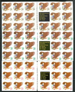 US SC 2595 2596 2597 3 DIFFERENT BOOKLETS 3 COLORS OF EAGLE & SHIELD 29¢ - Picture 1 of 4