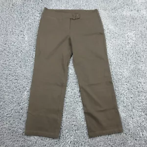Eileen Fisher Pants Womens Petites Large PL Green Straight Cropped 34x28 - Picture 1 of 13