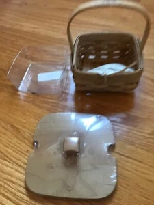 Longaberger 2010 Hostess Appreciation Basket Lid Protector Leather Braiding New - Picture 1 of 4