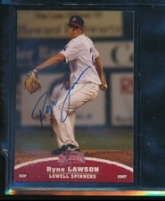 2007 Grandstand Lowell Spinners Ryne Lawson #21 signed auto autograph 