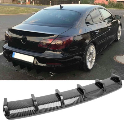 For Volkswagen Passat CC Carbon Fiber Rear Bumper Diffuser Spoiler Splitter Fins - Image 1 of 4