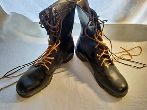 BOTAS MILITARES DE EE. UU. RO-SEARCH Wellco HOMBRE 10R BOTAS DE CUERO NEGRO EXCELENTE Envío gratuito - Imagen 1 de 17