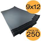 Grey Mailing Bags 9x12" 50% Recycled Material Self Seal Strong Postal Poly