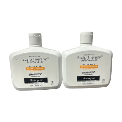 2-Pack Neutrogena Scalp Therapy Anti-Dandruff Shampoo 3% Salicylic 12oz New - Image 1 of 4