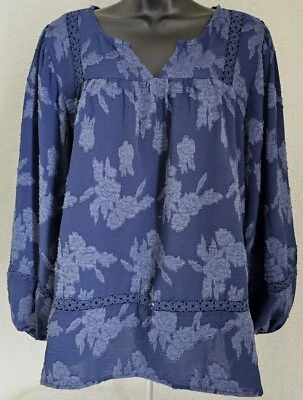 Camisa Top Blusa Mujer Maurices Talla L Grande Cuello en V Manga Larga Foto 1 de 4