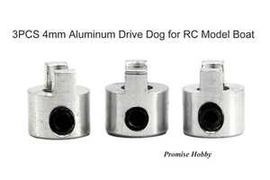 3PCS Aluminum 4mm Drive Dog for 4mm Shaft Cable RC Model Boat - Picture 1 of 2