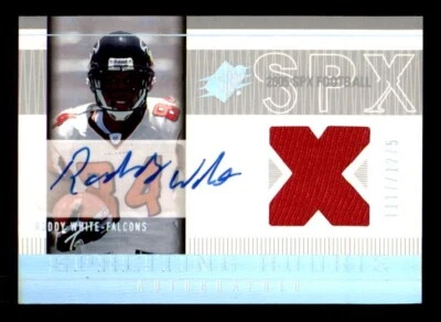 2005 SPx #211 Roddy White Falcons Rookie Jersey Auto #/1275 - Image 1 of 2