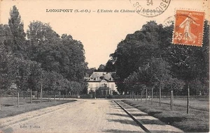 CPA 02 - LONGPONT - L'Entrée du château de Villebouzin - Imagen 1 de 2