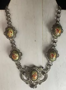 Collana gioielli metà secolo Karu Fifth Avenue Art Nouveau revival vittoriano - Foto 1 di 11