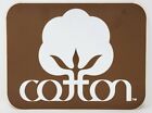 Vintage COTTON INCORPORATED US COTTON GROWERS Sticker Decal 8in