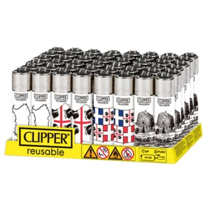 48 Feuerzeuge CLIPPER LARGE SOUVENIR SARDINIEN 1 BOX NEUE SAMMLUNG - Bild 1 von 2