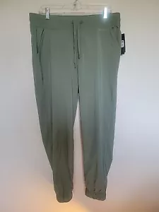 NWTEddie Bauer Joggers Womens L Olive Pants Lightweight Outdoor Hiking Adventure - Picture 1 of 13