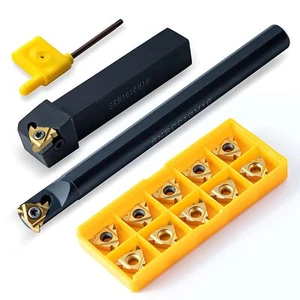 SER 1616H16 SNR 0013M16 16mm CNC Thread Turning Tool Holder +16ER AG60 16IR AG60 - Picture 1 of 7