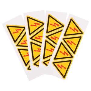 4 Pcs Aufkleber Mit Warnung Vor Stromschlägen Achtung Sicherheitswarnschild - Imagen 1 de 12