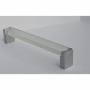 Möbelgriffe BA 160mm Möbel Griff Tür Schrank Matt chrome-opal Griffe - Bild 1 von 2