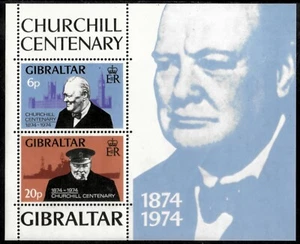 Gibraltar 1974 - Winston Churchill - Souvenir Stamp Sheet - Scott #317A - MNH - Picture 1 of 1