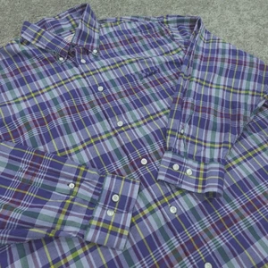 Brooks Brothers camicia elegante uomo XXL abbottonata Madison fit a quadri - Foto 1 di 10