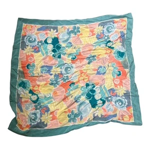 Talbots Damen Blumen Seide Schal Halstuch 33" Pastell Mehrfarbig - Bild 1 von 5