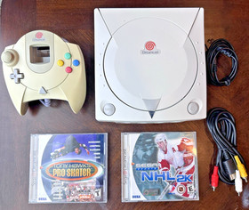 BUNDLE! USA Sega Dreamcast console system, 2 games 1 controller, tony hawk cib🔥