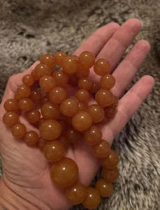 Natural Baltic Amber Butterscotch 70 Grams Graduated Beads Necklace 30” - Picture 1 of 14